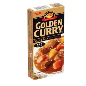 S&B Golden Curry Sauce Mix | Hot | 3.2 Ounce. | Powder | Contains Wheat