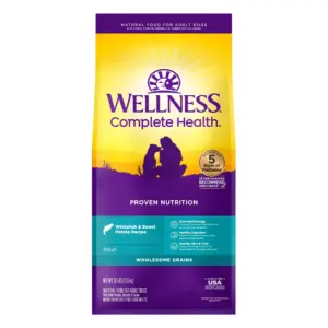Wellness Complete Health Natural Dry Dog Food | Whitefish and Sweet Potato | 30-Pound Bag | 30 lbs