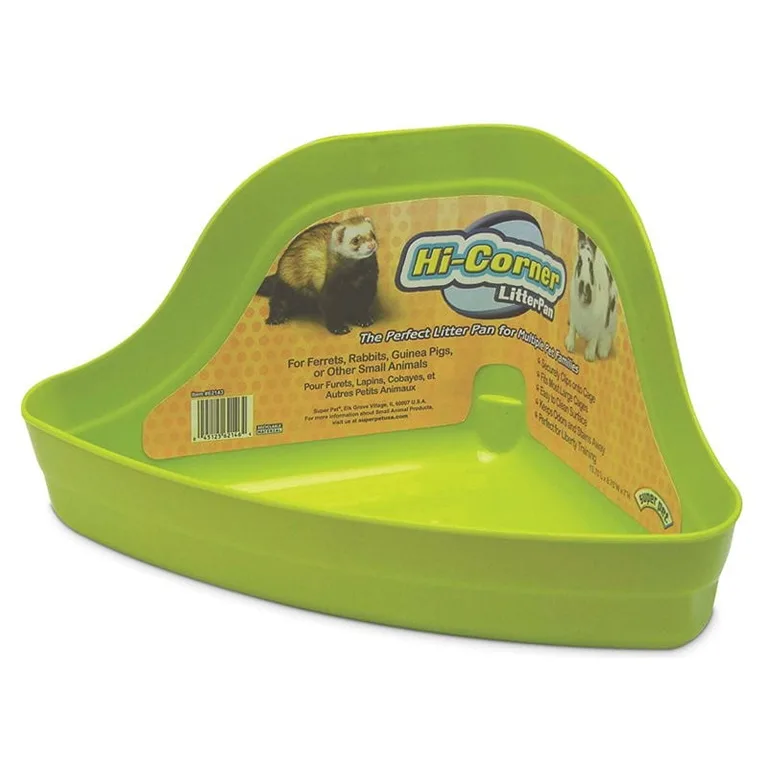 Super Pet Ferret Hi Corner Litter Pan (Premium Edition)