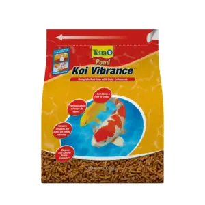 TetraPond Koi Vibrance 1.43 Pounds | Soft Sticks | Floating Pond Food | 1.43 lbs