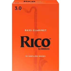 Rico by D'Addario Bass Clarinet Reeds | Strength 3 | 10 Pack