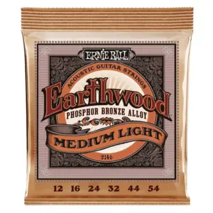 Ernie Ball Earthwood Light Phosphor Bronze Acoustic Guitar Strings 3 Pack | 11-52 Gauge
