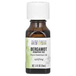 Aura Cacia Pure Essential Oil Bergamot | 0.5 fl Ounce Essential Oils