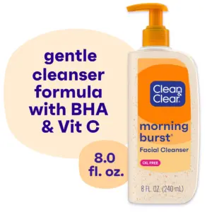 Clean and Clear Morning Burst Oil-Free Gentle Daily Acne Face Wash | 8 fl. Ounce