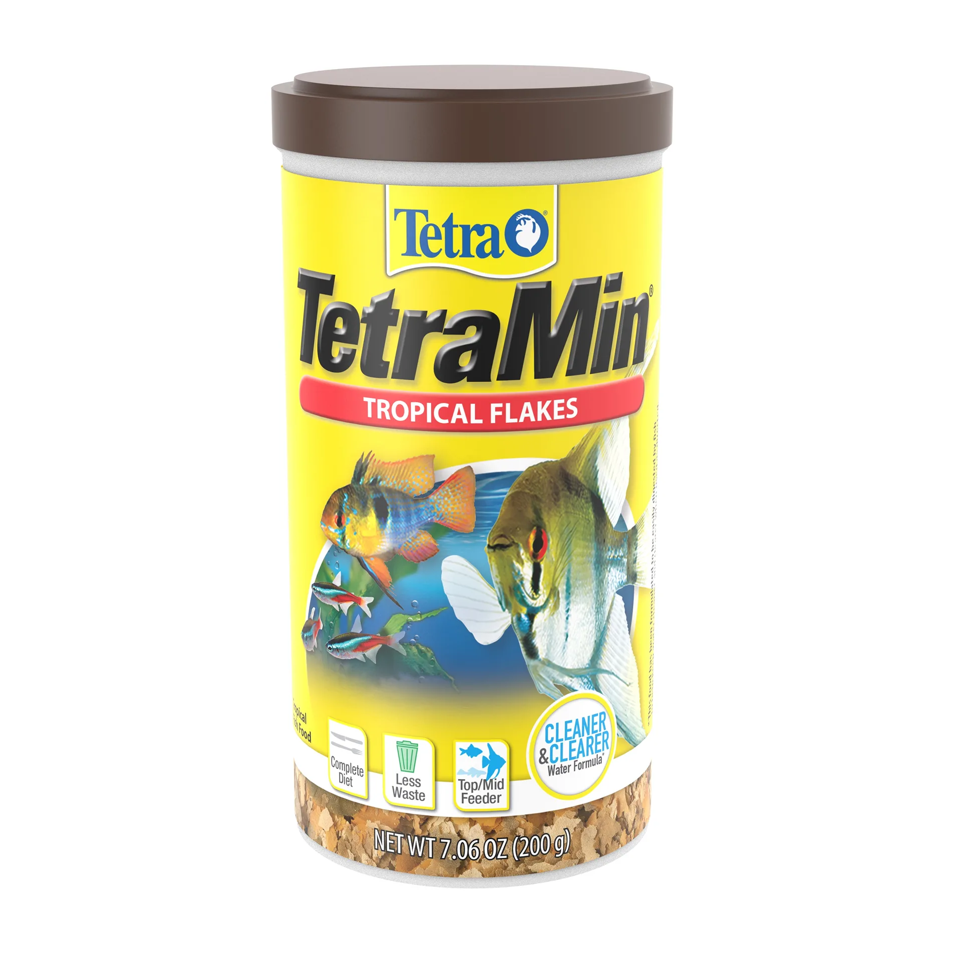Tetra TetraMin Tropical Flakes Nutritionally Balanced Fish Food | 7.06 Ounce. | 1
