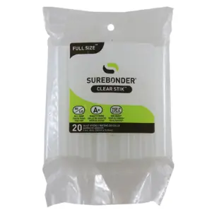 Clear Hot Glue Sticks For High and Low Temperatures | Full Size 4 | 20 Pack (DT-20)
