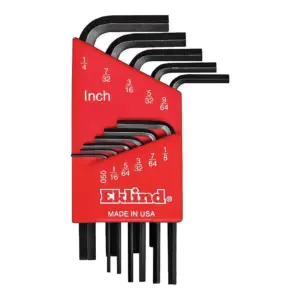 Eklind 10111 11-Piece Short Arm Series Hex-L Key Set (Premium Edition)