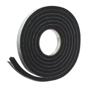 Frost King Available R734H Sponge Rubber Foam Tape 3/4 W X 7/16 H X 10' L | Black | 5/16 T