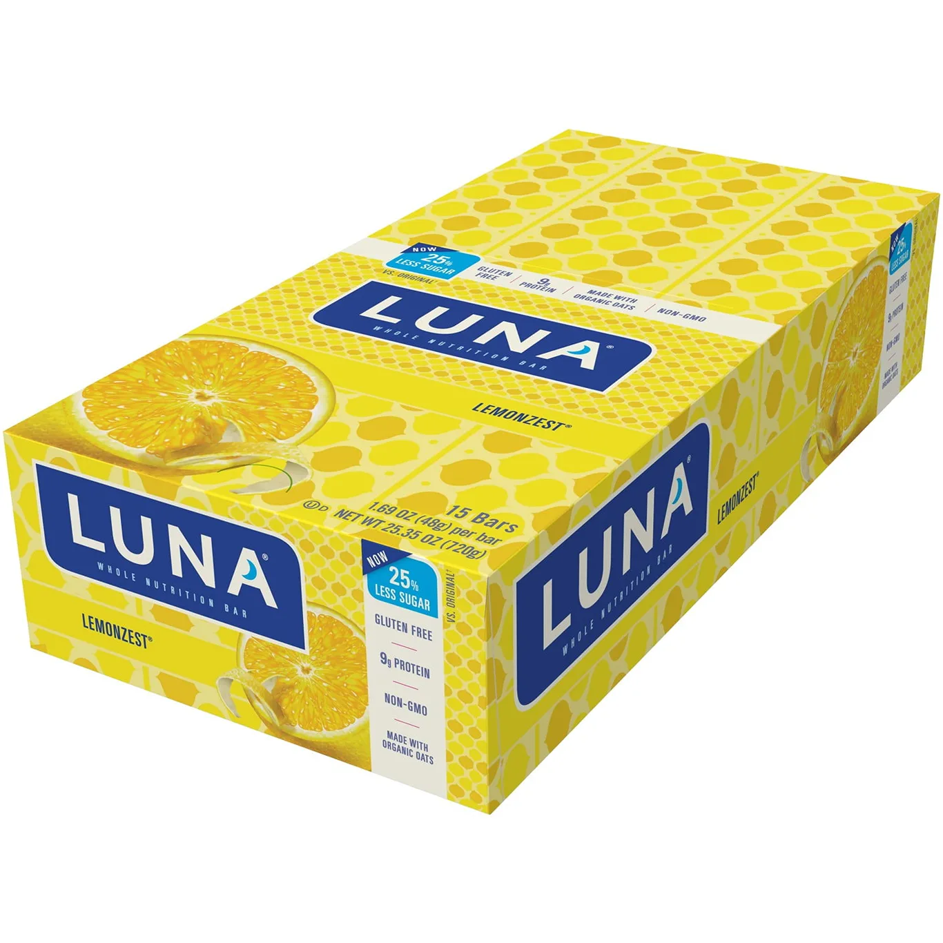 LUNA?? Lemonzest?? Whole Nutrition Bars 15-1.69 Ounce. Bars | 15 x 1.69 Ounce