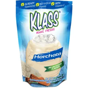 Klass Aguas Frescas Horchata | with Vitamin C | Multiserve | Powdered Drink Mix | 14.1oz | Single