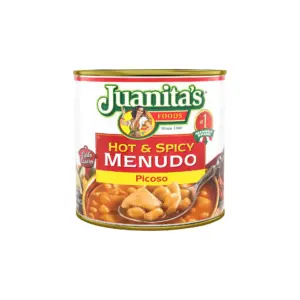 Juanitas Foods Ready to Serve Hot and Spicy Menudo Soup | 25 Ounce Can | Single