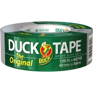 The Original Duck Tape Brand 394475 Duct Tape | 1-Pack 1.88 Inch x 60 Yard Silver | 1 Roll | 60 Yds