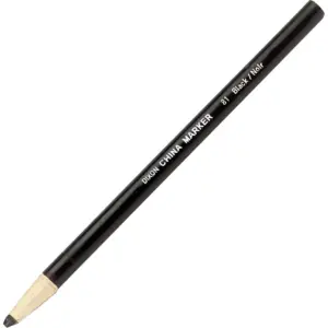 VIGOR- Black Thin Marker Ideal For Glass Plastic & Film Easy Clean Wipe Off