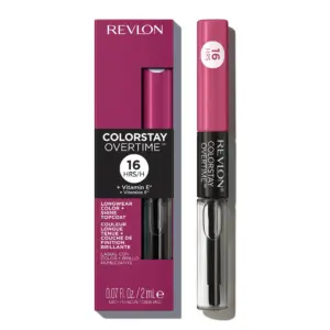 Revlon ColorStay Overtime Longwearing Gloss Lipstick with Vitamin E | 260 Perennial Plum | 0.07 fl Ounce | Single