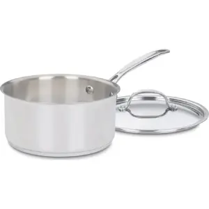 Cuisinart 719-16 Chef's Classic Stainless Saucepan with Cover | 1 1/2 Quart | Silver