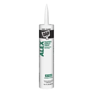 DAP Alex Painters 10.1 Ounce White Acrylic Latex Caulk | Single