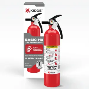 Kidde FA110 Multi Purpose Fire Extinguisher 1A10BC | 1 Pack | red