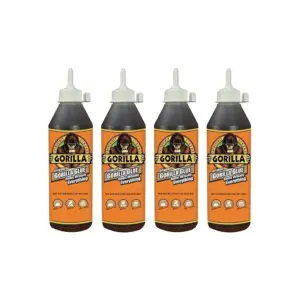 Gorilla 5021801-4 Original Glue (4 Pack) | 18 Ounce | Brown