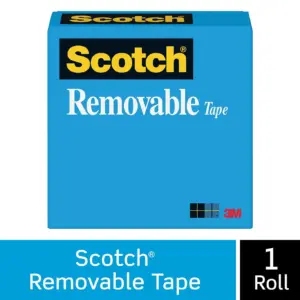 Scotch Removable Tape | 1/2 Inch. x 1,296 Inch. | 1 Box/Pack