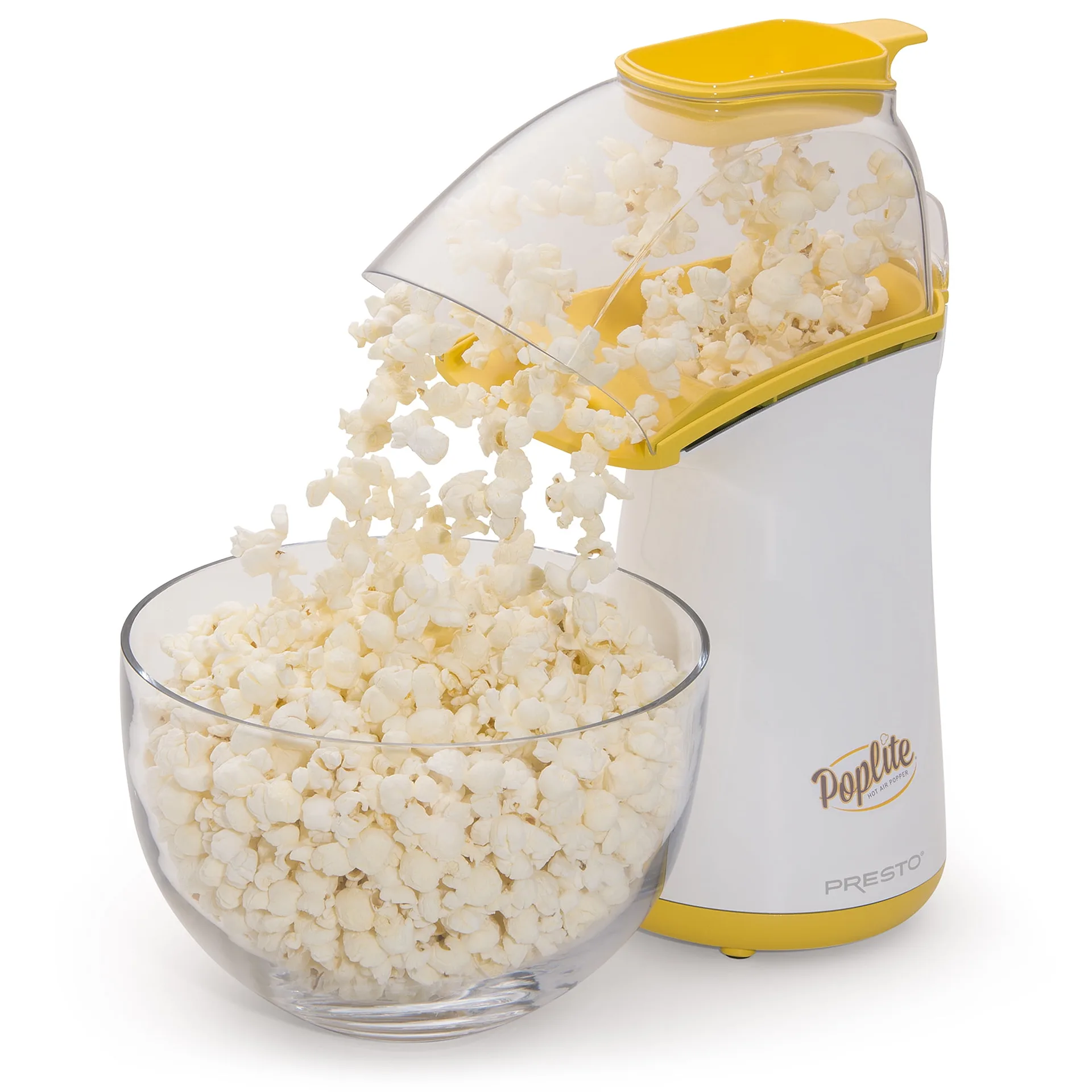 Poplite Hot Air Popcorn Popper BuiltIn Measuring Cup + Melts Butter Easy to Clean BuiltIn Cord Wrap 18 Cups (Premium Edition)