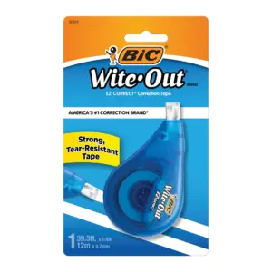 BIC Wite-Out EZ Correct Correction | 39.3 ft Tape | White | Pack of 1 | Single