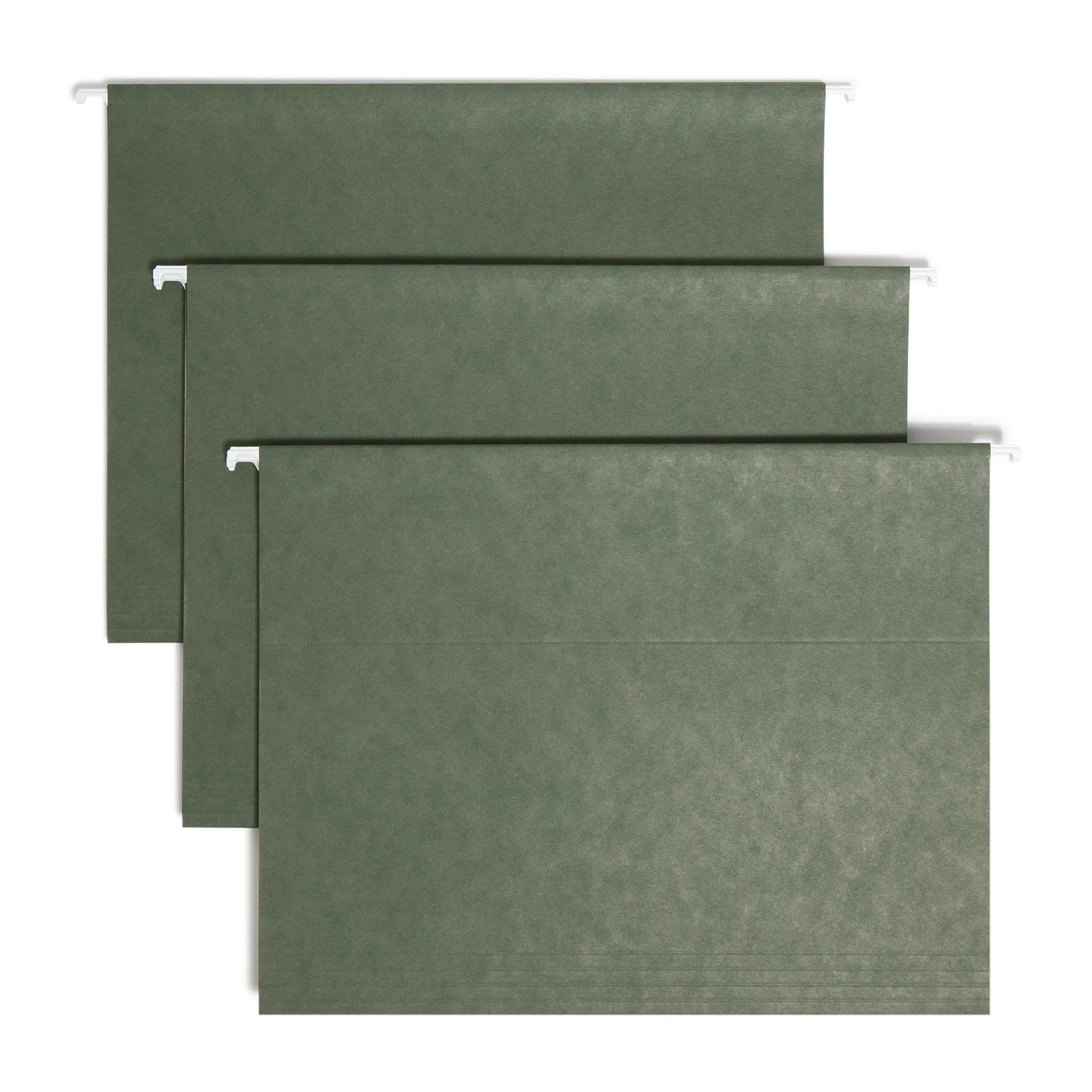 Smead Hanging Folders 1/5 Cut Tabs Standard Green 25 Per Box Letter (64055) (Premium Edition)
