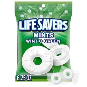 Life Savers Wint-O-Green Breath Mints Hard Candy | 6.25 Ounce Bag