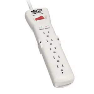 Tripp Lite 7-Outlet Surge Protector Power Strip | 7ft Cord | Right Angle Plug | 2160 Joules SUPER7