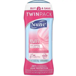 Suave Antiperspirant Deodorant | Powder | 2.6oz | 2 Pack