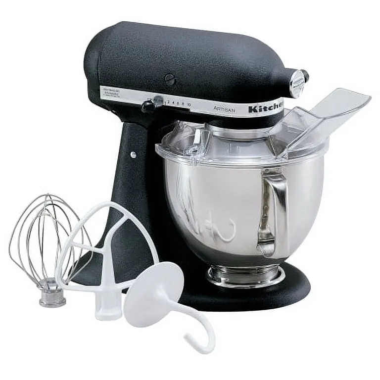 KitchenAid Artisan Series 5 Quart Tilt-Head Stand Mixer | Imperial Black (KSM150PSBK) | Cast Iron Black