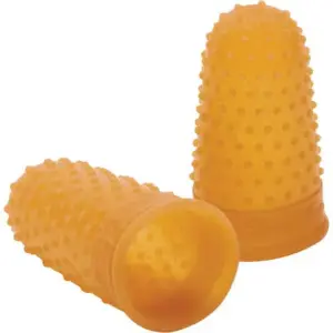 Swingline-2PK Rubber Finger Tips | 13 (Large) | Amber | Dozen