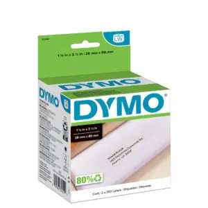 DYMO LW White Mailing Address Labels | for LabelWriter Label Printer | 1-1/8 x 3-1/2 | 2 Rolls of 350