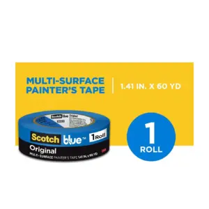Scotch Blue Painter's Tape | 1.41 Inch. x 60 yd. | 1 Pack | Original Multi-Surface | Paint Supplies | 1.41 Inch x 60 yd | Single