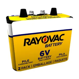 Rayovac Heavy-Duty 944 Lantern | 6V Battery | Spring Terminals | 2 Count