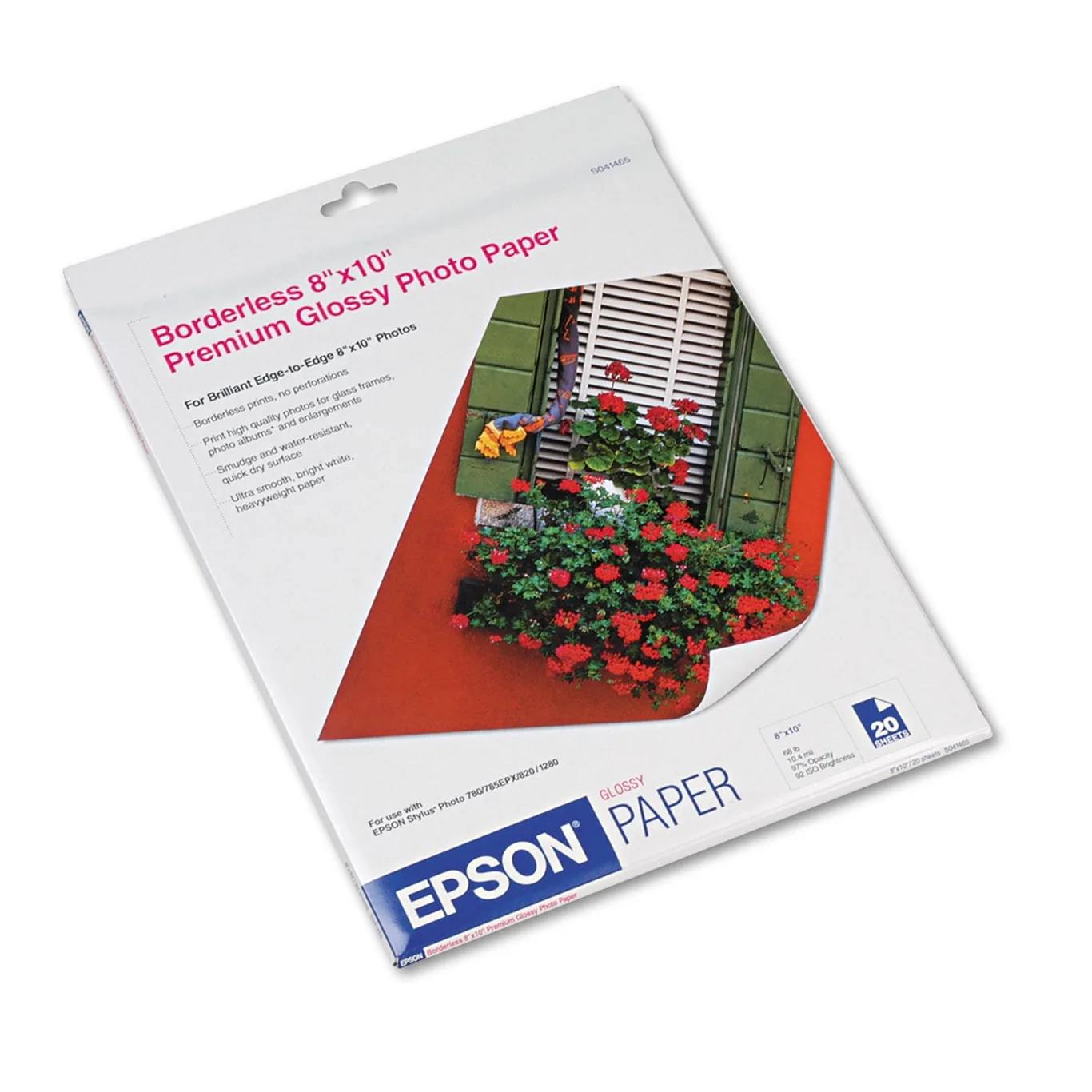 Epson S041465 20 SHEET 8X10 BORDERLESS PREMIUM GLOSSY PHOTO PAPER (Premium Edition)