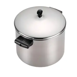 Farberware Classic Series 8 Quart Stainless Steel Stockpot with Lid | Induction Compatible | Metal Utensil & Dishwasher Safe | Stainless Steel