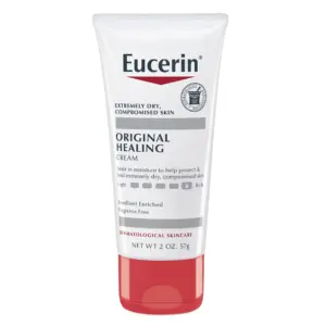 Eucerin Original Healing Body Cream for Extra Dry Skin | Emollient-Rich | Fragrance Free | 2 Ounce