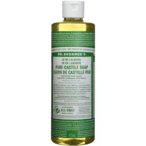 Dr. Bronner's Magic Soap | Almond | Pure-Castile Liquid Soap | 16 Ounce | for face | body wash | hands