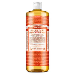 Dr. Bronner's Magic Soap | Tea Tree | Pure-Castile Liquid Soap | 32 Ounce – for face | body wash | hands