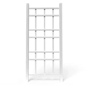Dura-Trel Cottage 28 by 66 Inch PVC Vinyl Outdoor Garden Patio Trellis | Rectangular | White | 2 | Traditional,farmhouse/cottage | 2 Inch | 28 Inch | Regular | Latticework | 65 Inch