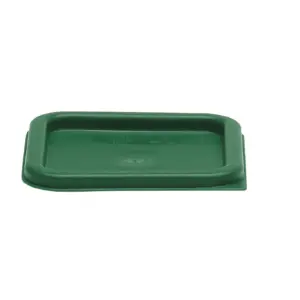 Cambro Polyethylene Square Container Lid For Camsquares 2 & 4 qt. Container | 7.5 Length x 7.5 Width | Kelly Green