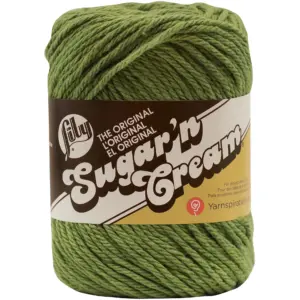 Lily Sugar'n Cream The Original Yarn | Sage Green | 2.5oz(71g) | Medium | Cotton | 1