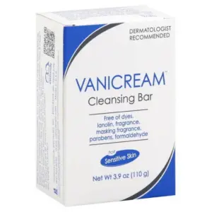 Vanicream Cleansing Bar | For Sensitive Skin | Fragrance Free | 3.9 Ounce (110 g) | 1