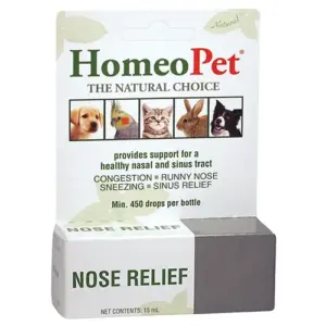 HomeoPet Nose Relief | Natural Sinus Relief for Pets | 15 Milliliters