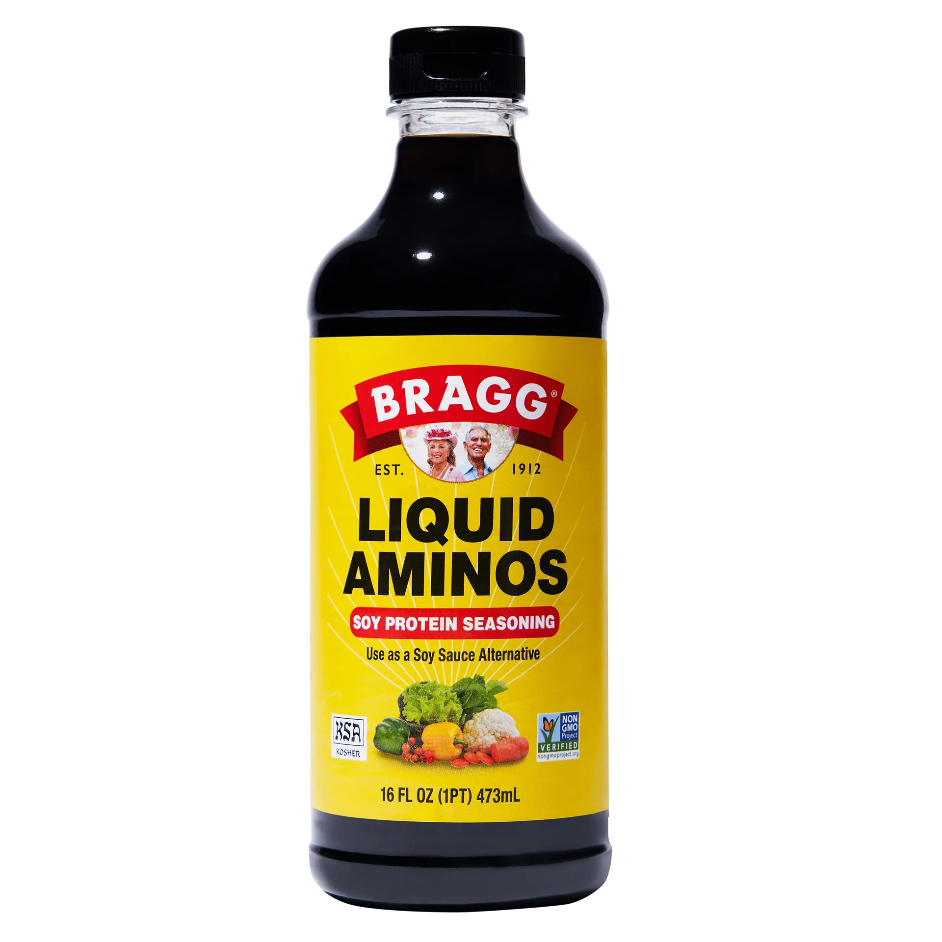 Bragg Condimento de Proteina de Soja Liquid Aminos sin Gluten 16 fl Ounce | Single