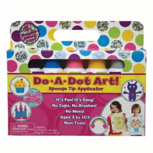 Do-A-Dot Art Shimmers Markers | Sponge Tip Point | Assorted Colors | 5 Count | 5 Pack