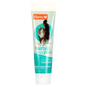 Hartz Hairball Remedy Plus Paste for Cats & Kittens | Salmon Flavor | 2.5oz tube | 2.5 Ounce