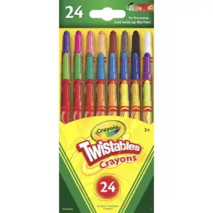 Crayola Twistables Mini Crayon Set | 24 Ct | Back to School Supplies | Multi-Color | Single