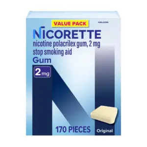 Nicorette Nicotine Gum | Stop Smoking Aids | 2 Mg | Flavored | 170 Count | Single