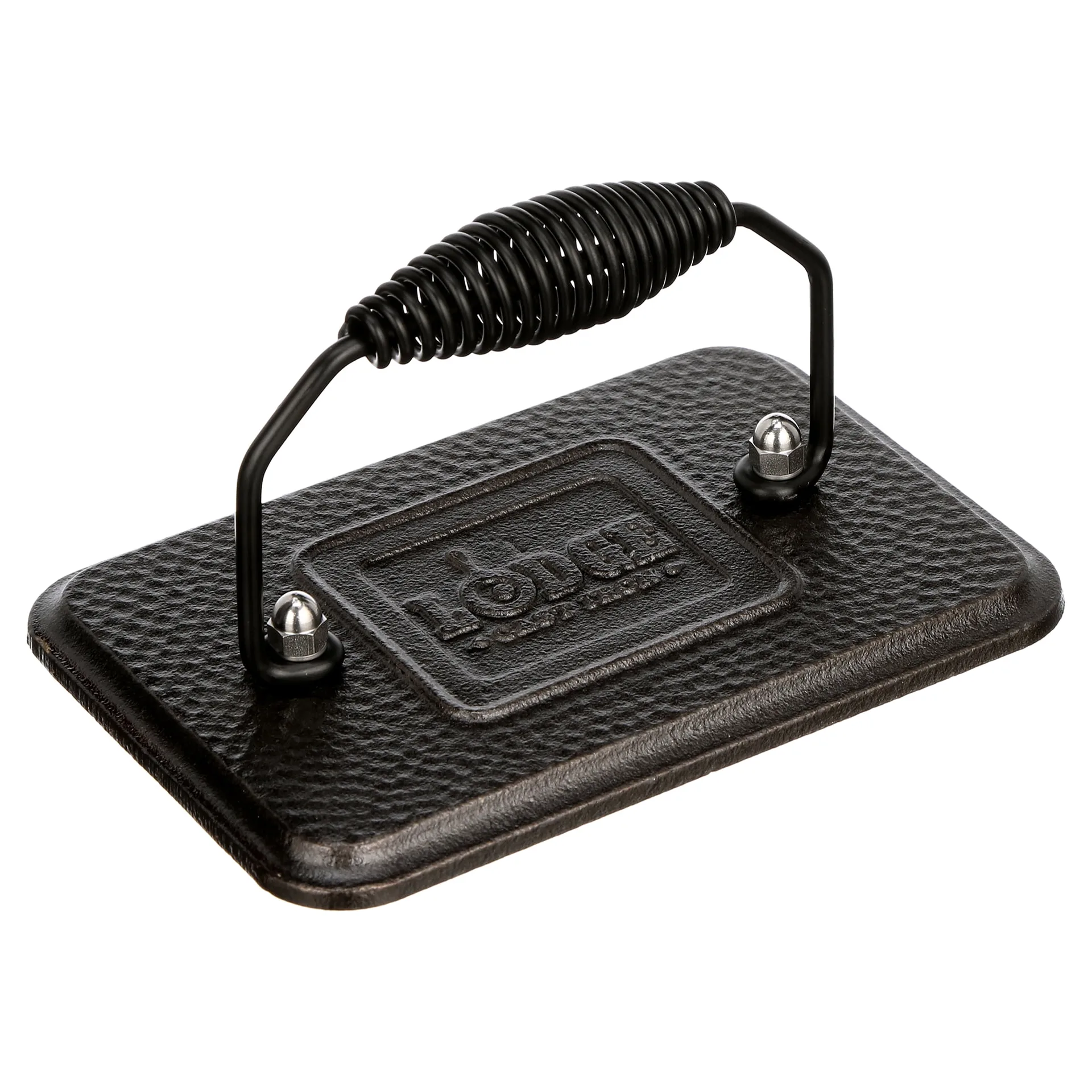 Lodge Cast Iron 6.75 Inch. x 4.5 Inch. Grill Press | Black